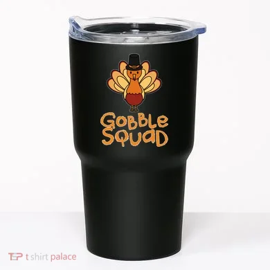 Thanksgiving Gobble Squad Tumbler