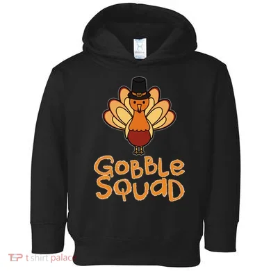 Thanksgiving Gobble Squad Toddler Hoodie