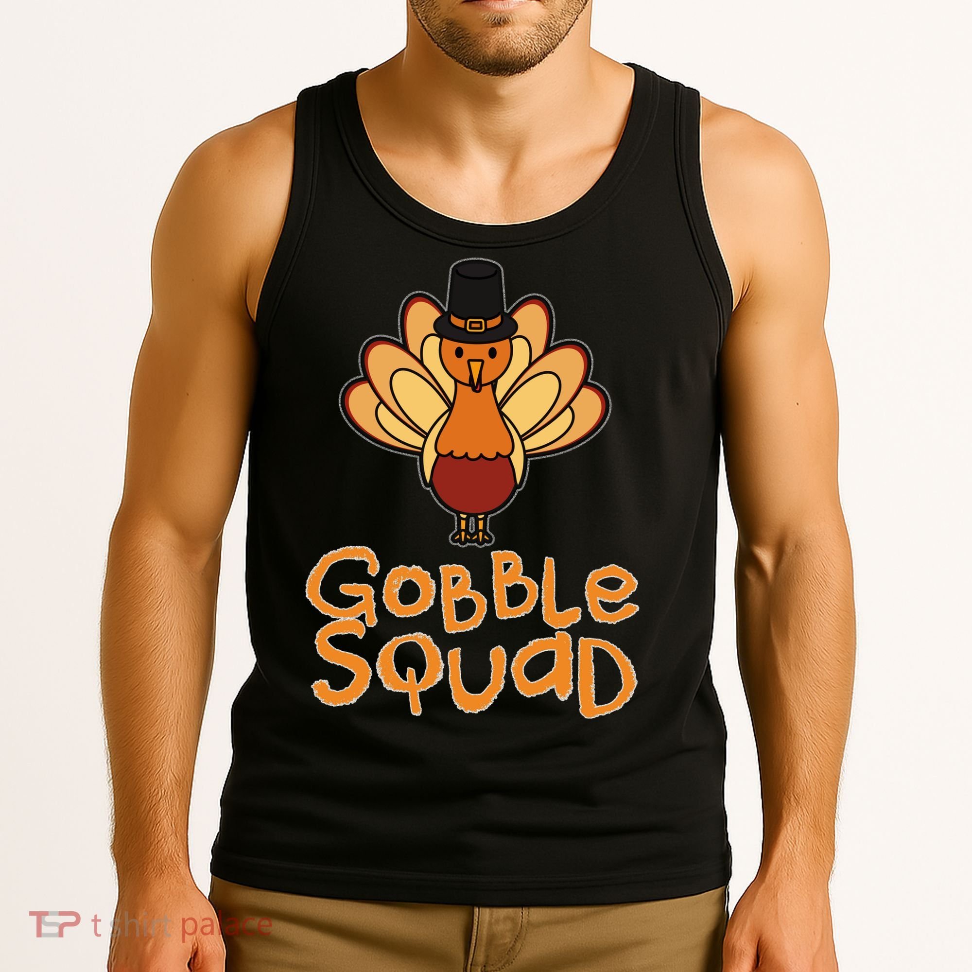 Thanksgiving Gobble Squad Tank Top