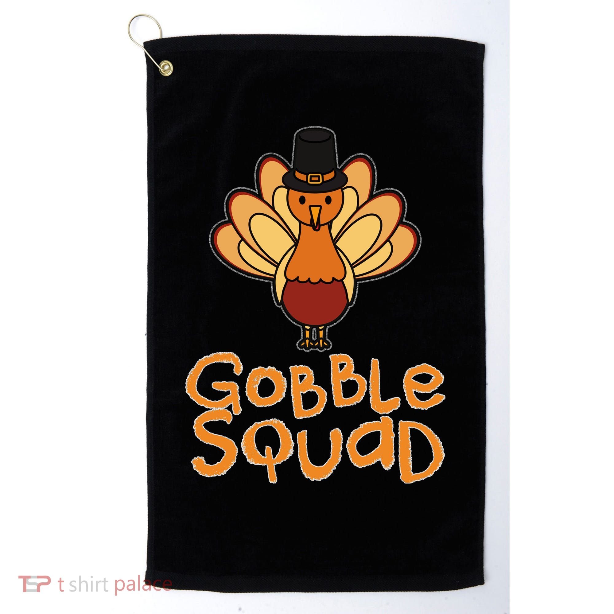 Thanksgiving Gobble Squad Golf Towel