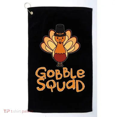 Thanksgiving Gobble Squad Golf Towel