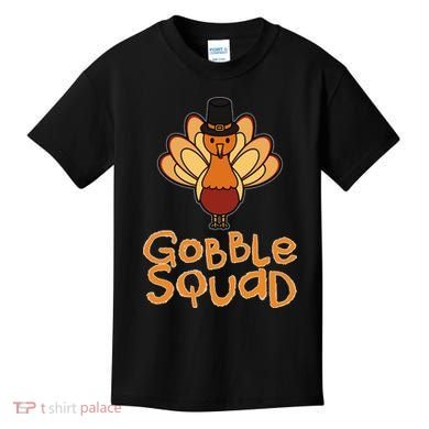 Thanksgiving Gobble Squad Kids T-Shirt