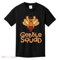Thanksgiving Gobble Squad Kids T-Shirt thumb 0