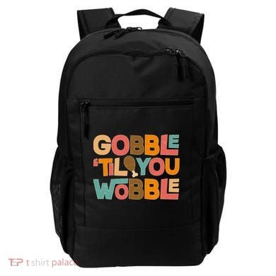 Thanksgiving Gobble 'Til You Wobble Dinner Vintage Backpack