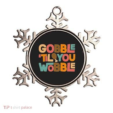 Thanksgiving Gobble 'Til You Wobble Dinner Vintage Ornament