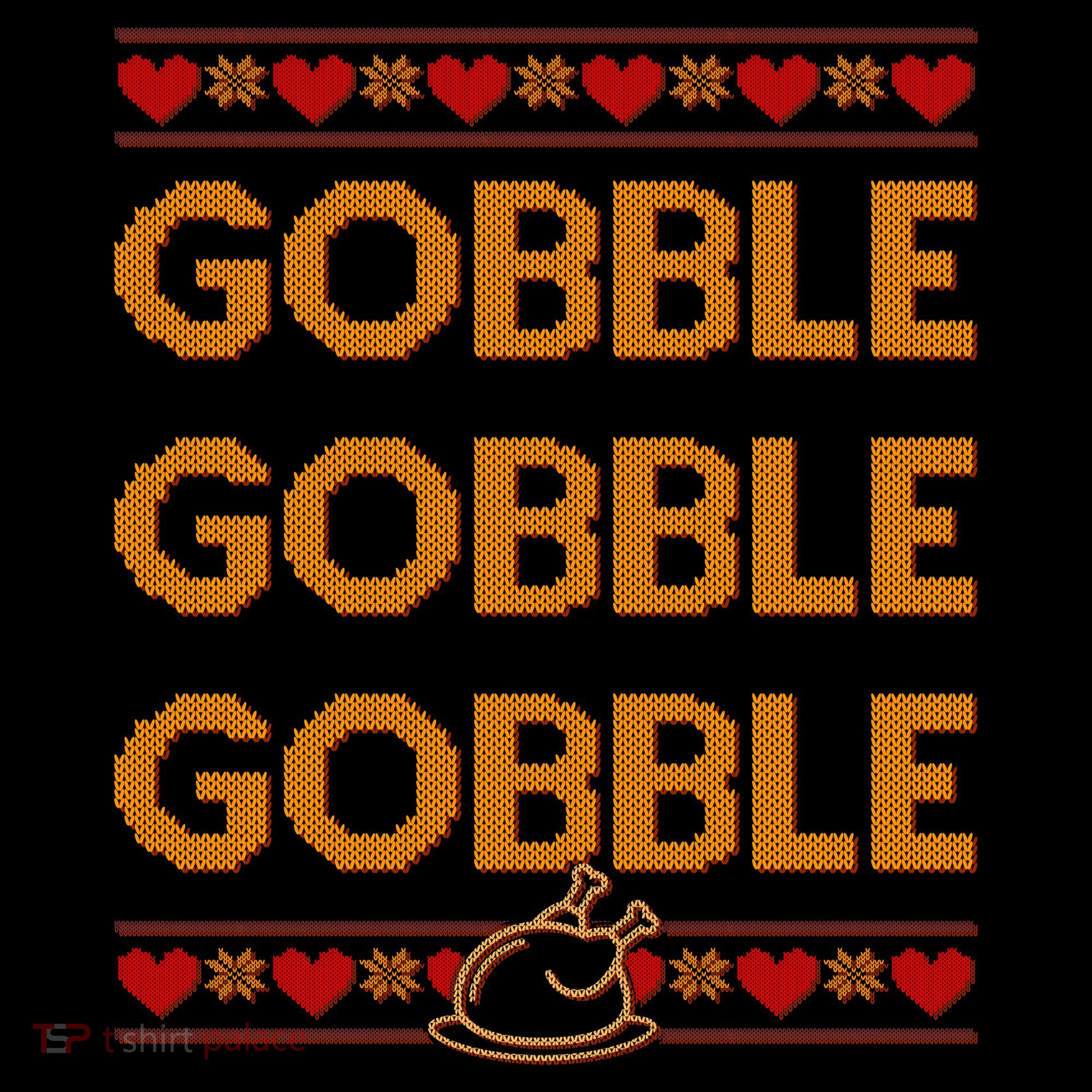 Thanksgiving Gobble X3 Ugly Sweater Hoodie