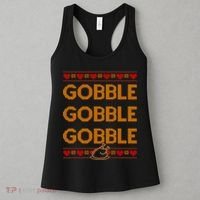 Thanksgiving Gobble X3 Ugly Sweater Women's Tank Top thumb 3