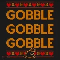 Thanksgiving Gobble X3 Ugly Sweater Toddler Hoodie thumb 2
