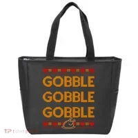 Thanksgiving Gobble X3 Ugly Sweater Tote Bag thumb 0