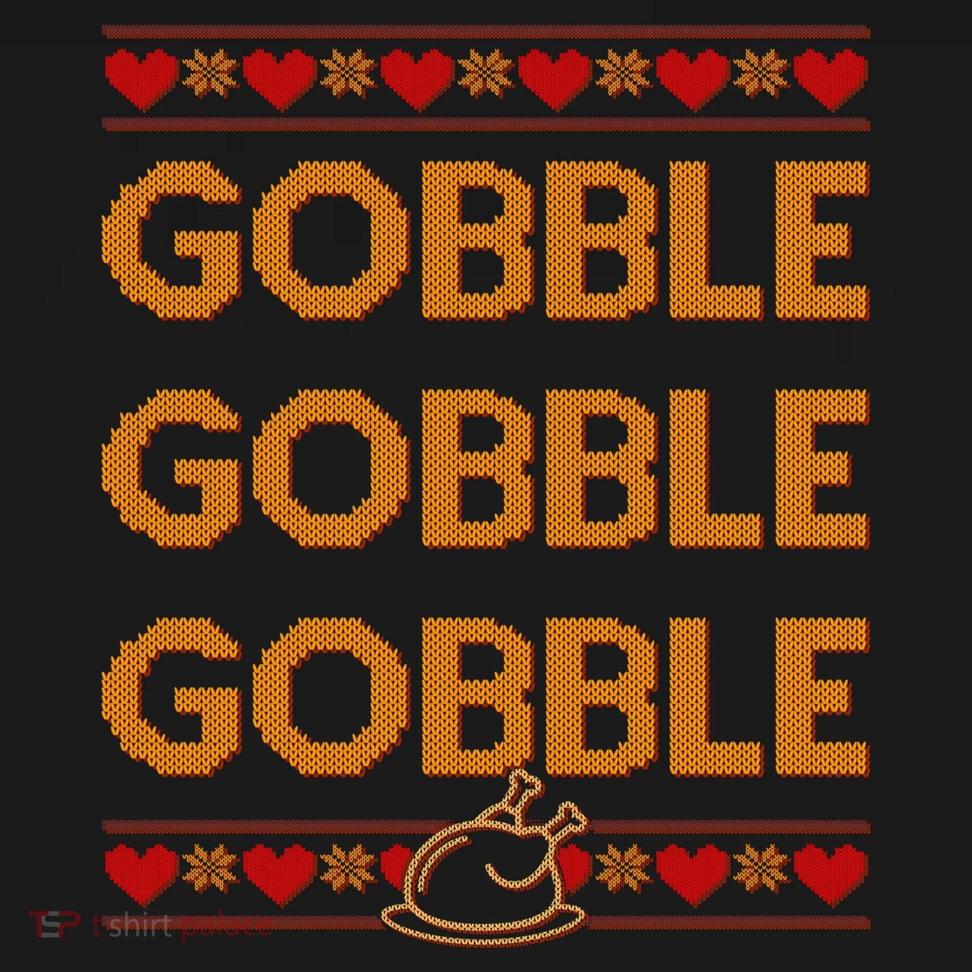 Thanksgiving Gobble X3 Ugly Sweater Tote Bag