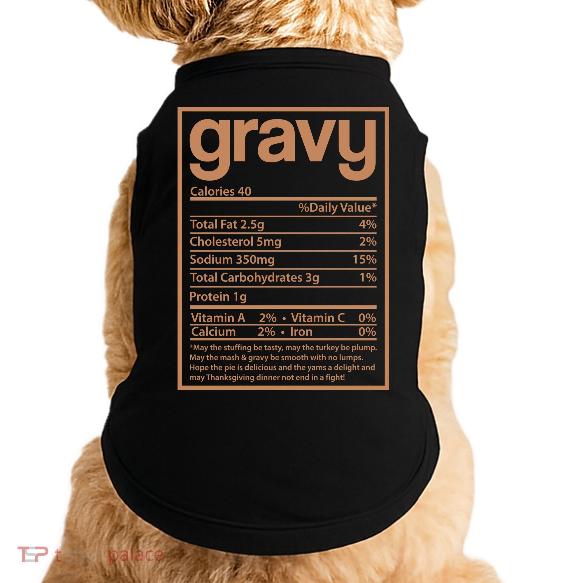 Thanksgiving Gravy Nutrition Facts Doggie Tank