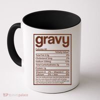 Thanksgiving Gravy Nutrition Facts Coffee Mug thumb 0