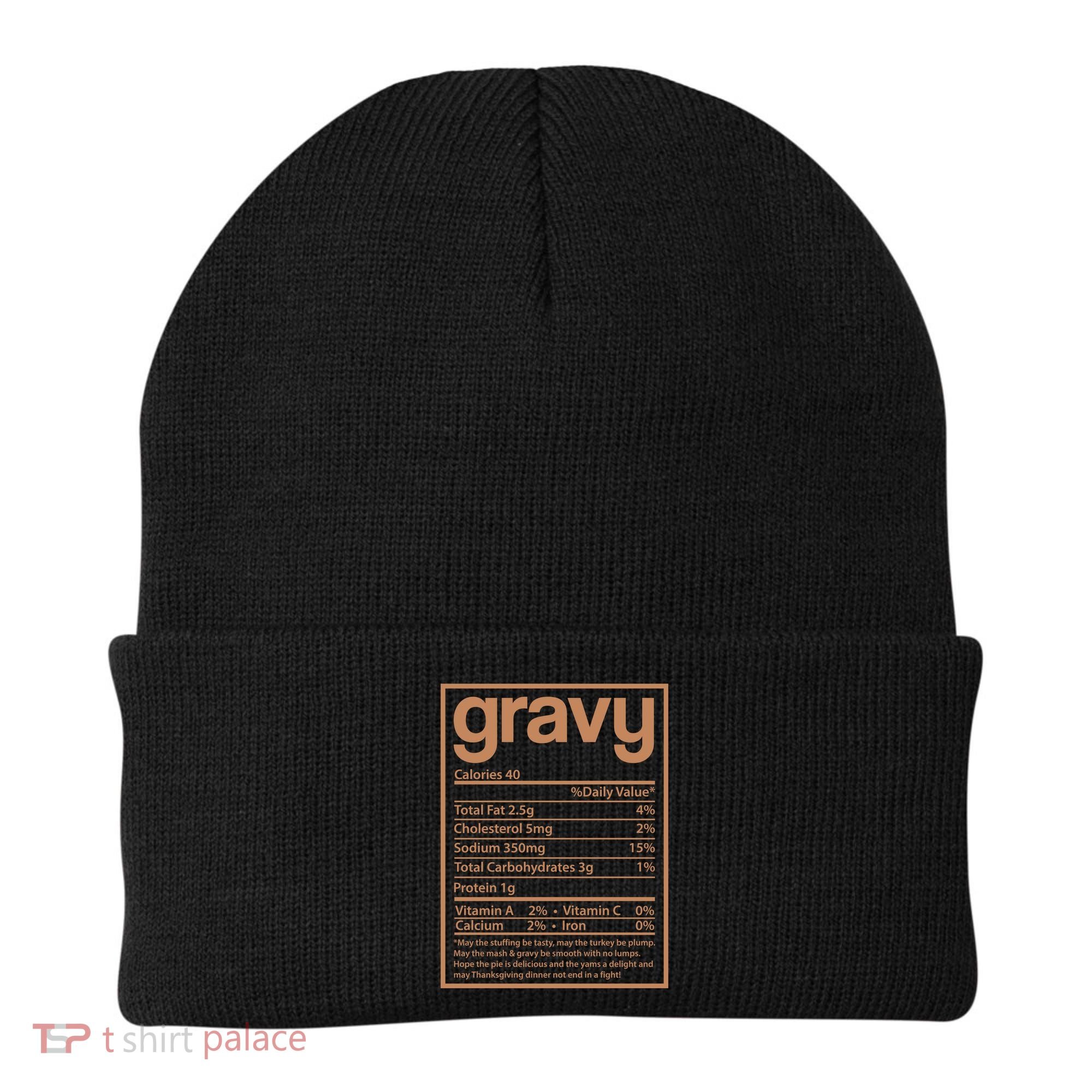 Thanksgiving Gravy Nutrition Facts Beanie