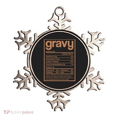 Thanksgiving Gravy Nutrition Facts Ornament