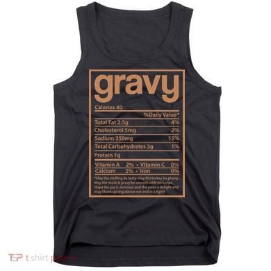 Thanksgiving Gravy Nutrition Facts Tank Top