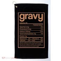 Thanksgiving Gravy Nutrition Facts Golf Towel thumb 0