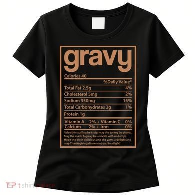Thanksgiving Gravy Nutrition Facts Women's T-Shirt
