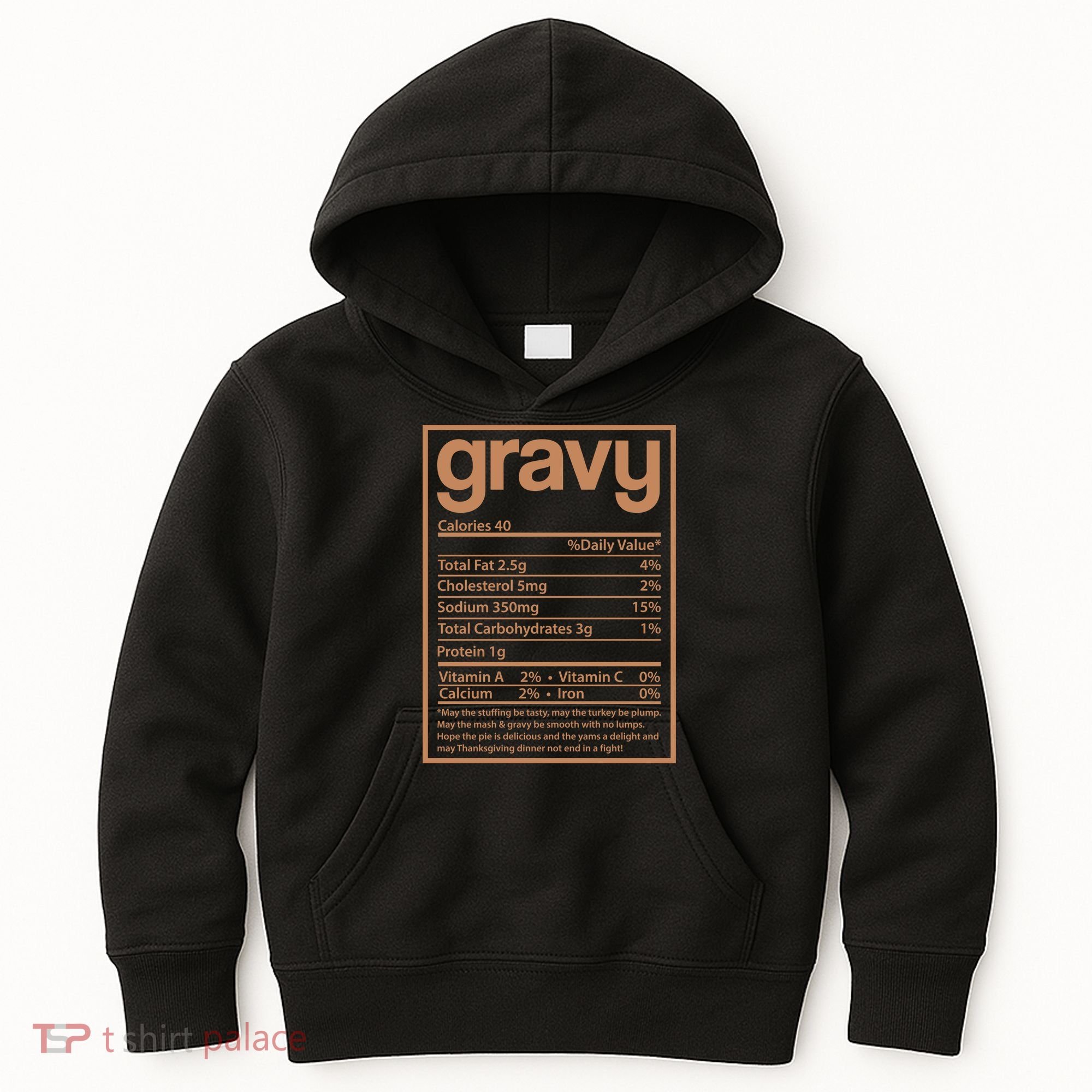 Thanksgiving Gravy Nutrition Facts Kids Hoodie