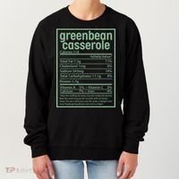 Thanksgiving Greenbean Casserole Nutrition Facts Women's Sweatshirt thumb 0