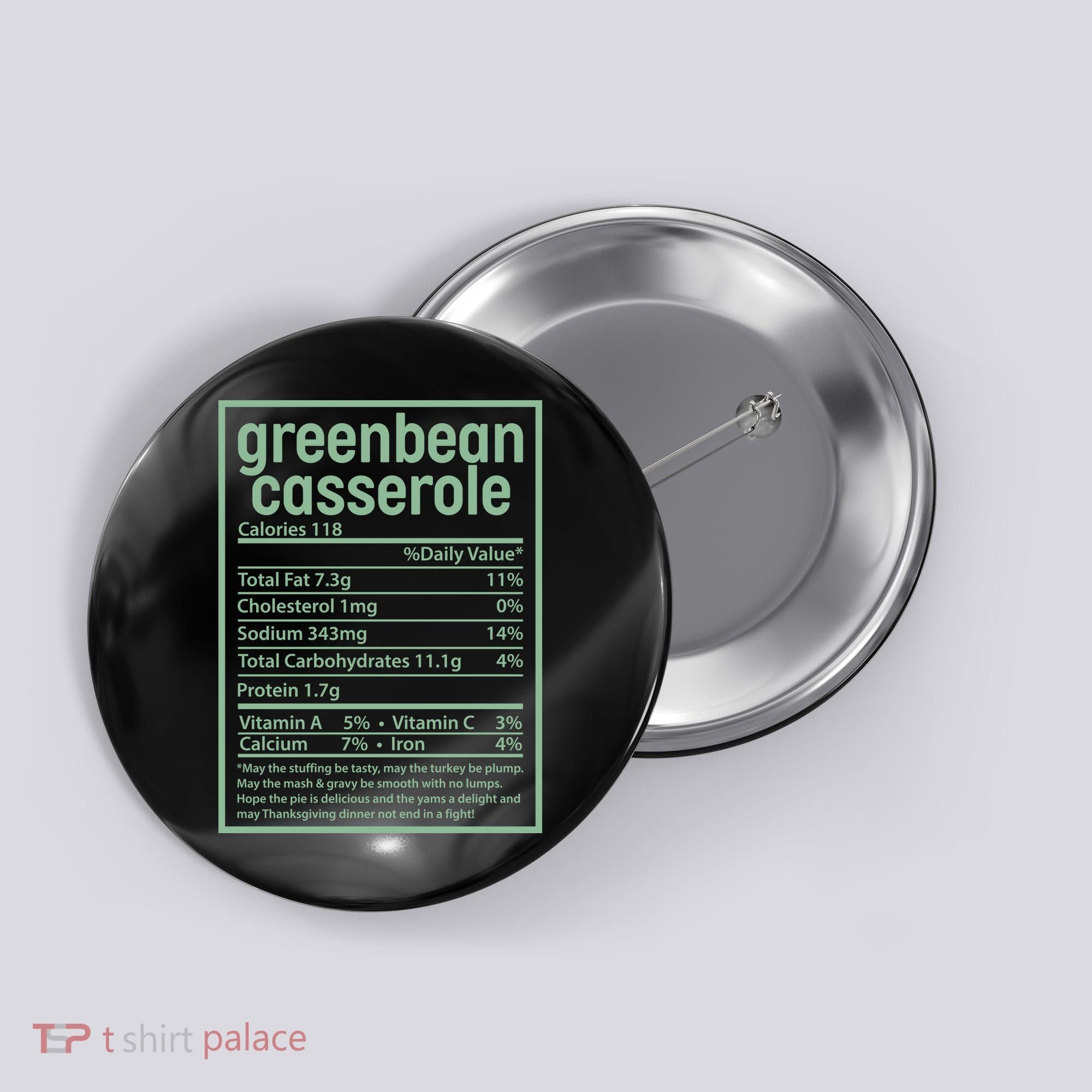 Thanksgiving Greenbean Casserole Nutrition Facts Button