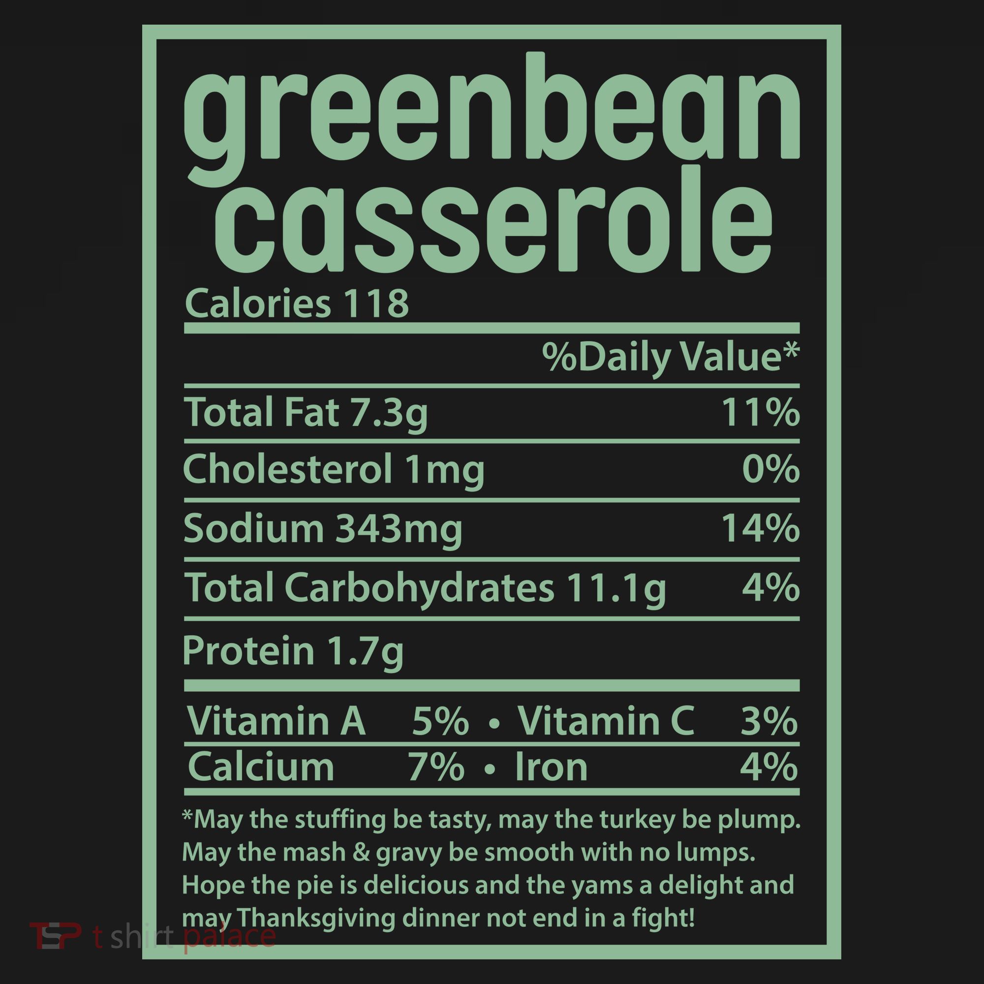 Thanksgiving Greenbean Casserole Nutrition Facts Polo