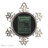 Thanksgiving Greenbean Casserole Nutrition Facts Ornament thumb 0