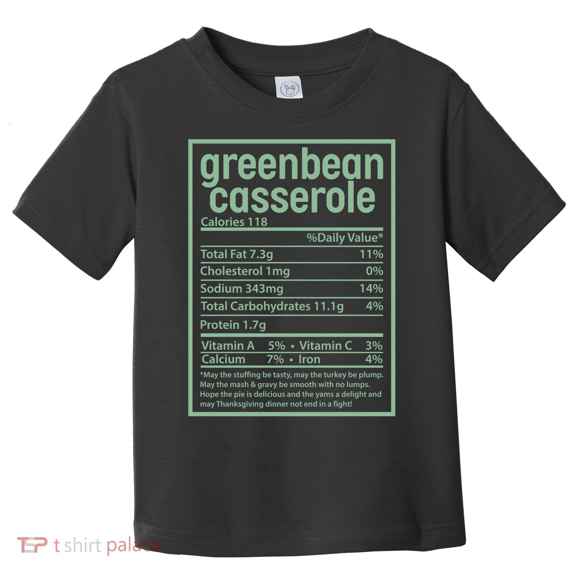 Thanksgiving Greenbean Casserole Nutrition Facts Toddler T-Shirt