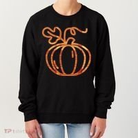 Thanksgiving Halloween Pumpkin Fall Autumn Plaid Women's Sweatshirt thumb 0