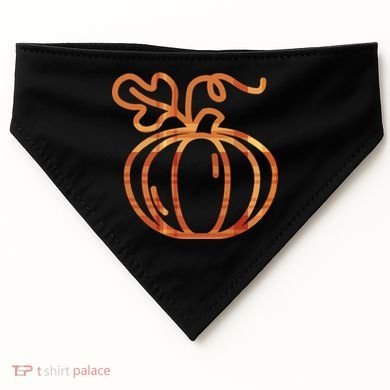 Thanksgiving Halloween Pumpkin Fall Autumn Plaid USA-Made Doggie Bandana