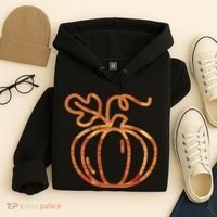 Thanksgiving Halloween Pumpkin Fall Autumn Plaid Hoodie thumb 4