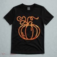 Thanksgiving Halloween Pumpkin Fall Autumn Plaid T-Shirt thumb 5