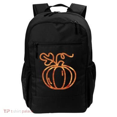 Thanksgiving Halloween Pumpkin Fall Autumn Plaid Backpack