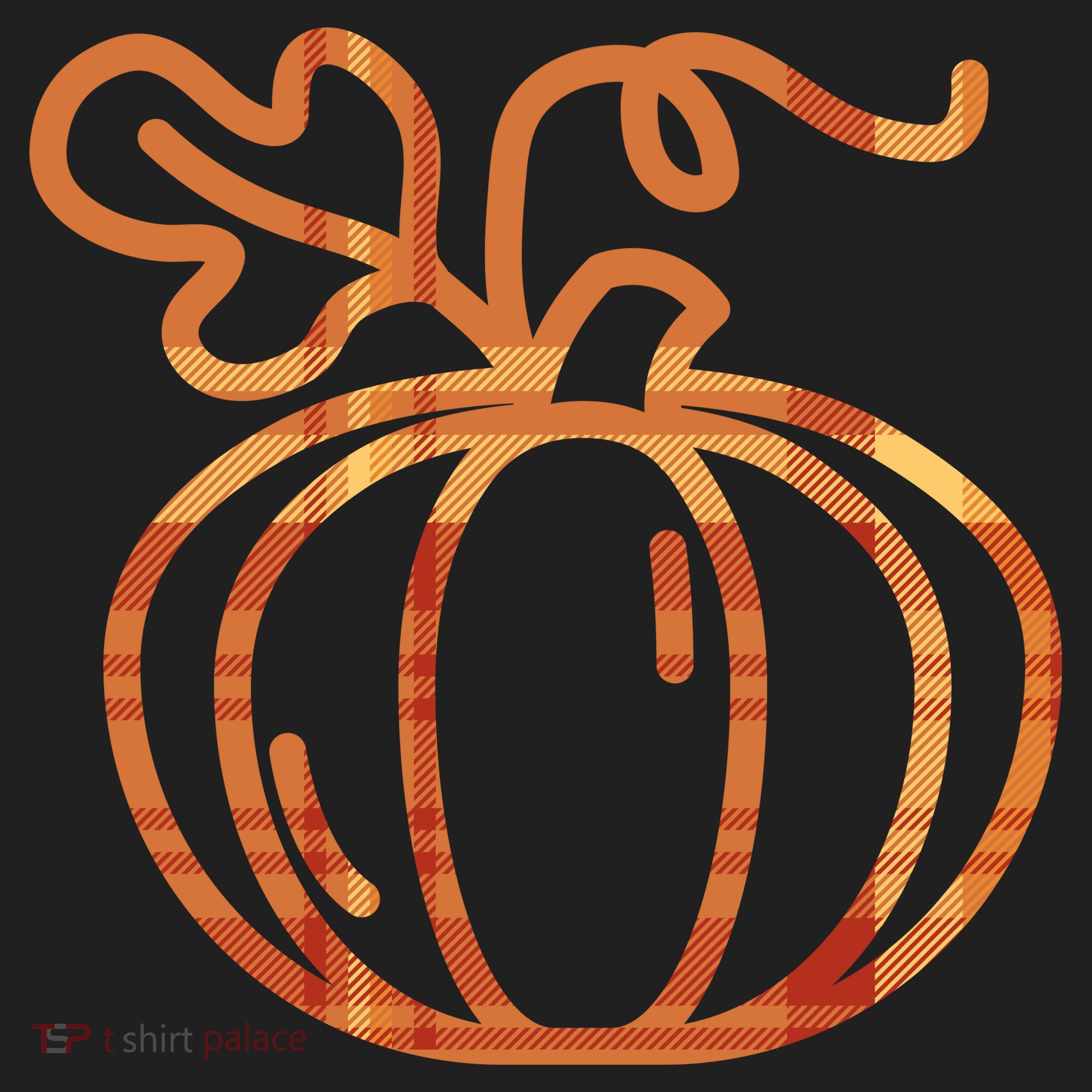 Thanksgiving Halloween Pumpkin Fall Autumn Plaid Beanie