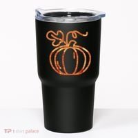 Thanksgiving Halloween Pumpkin Fall Autumn Plaid Tumbler thumb 0