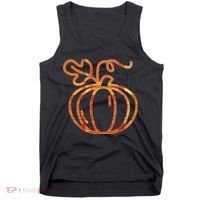 Thanksgiving Halloween Pumpkin Fall Autumn Plaid Tank Top thumb 0