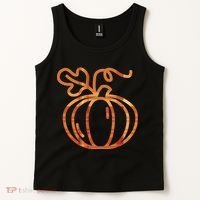 Thanksgiving Halloween Pumpkin Fall Autumn Plaid Tank Top thumb 2