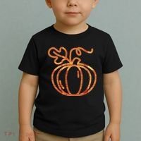 Thanksgiving Halloween Pumpkin Fall Autumn Plaid Toddler T-Shirt thumb 2