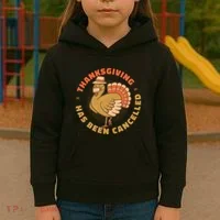 Thanksgiving Has Been Canceled Kids Hoodie thumb 3