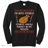 Thanksgiving I'm Into Fitness Ugly Sweater Sweatshirt thumb 0