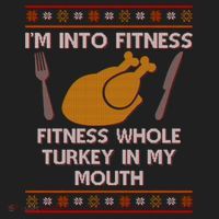 Thanksgiving I'm Into Fitness Ugly Sweater Beanie thumb 2