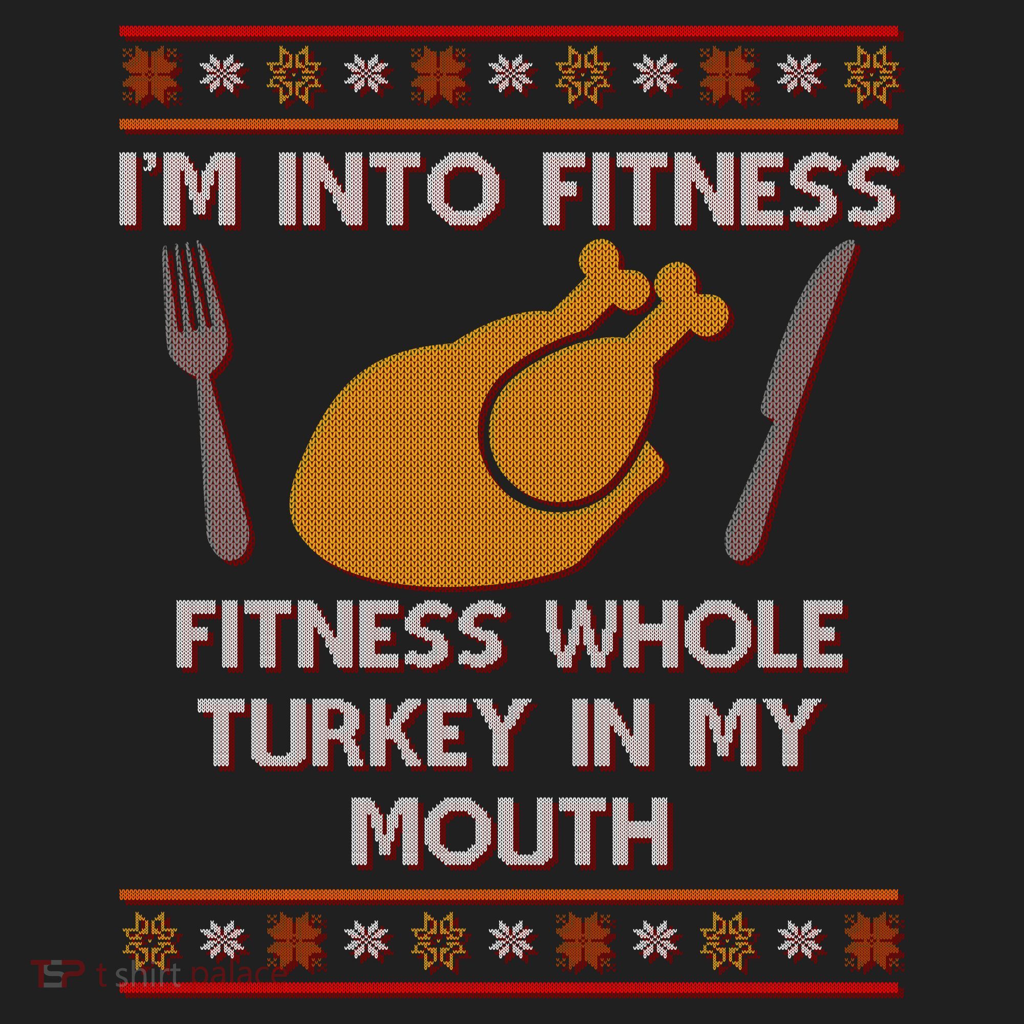 Thanksgiving I'm Into Fitness Ugly Sweater Beanie