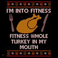 Thanksgiving I'm Into Fitness Ugly Sweater Women's Hoodie thumb 2