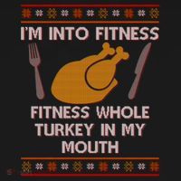 Thanksgiving I'm Into Fitness Ugly Sweater Women's Tank Top thumb 5