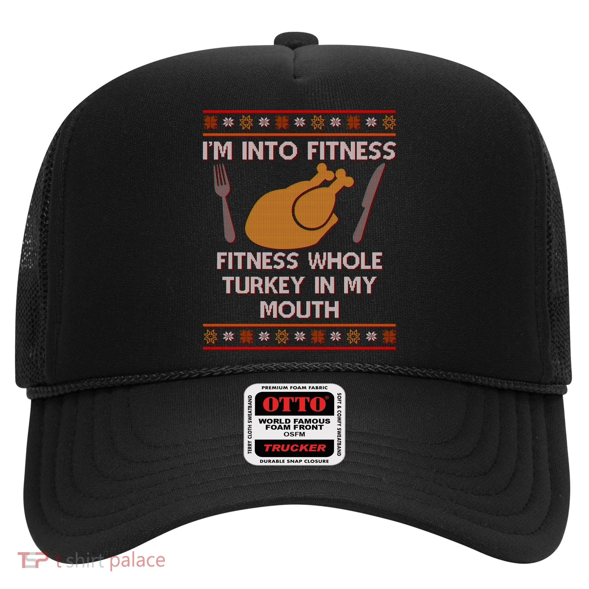 Thanksgiving I'm Into Fitness Ugly Sweater Hat