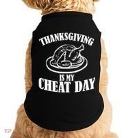 Thanksgiving is My Cheat Day Doggie Tank thumb 0