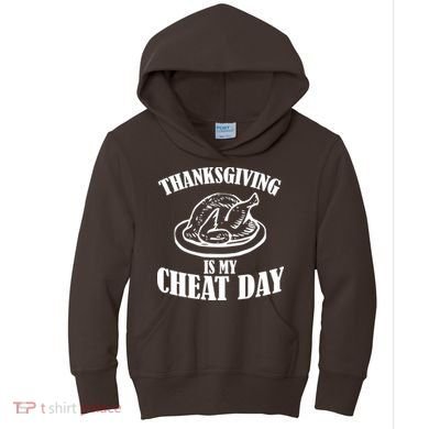 Thanksgiving is My Cheat Day Kids Hoodie