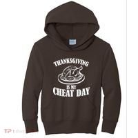 Thanksgiving is My Cheat Day Kids Hoodie thumb 0