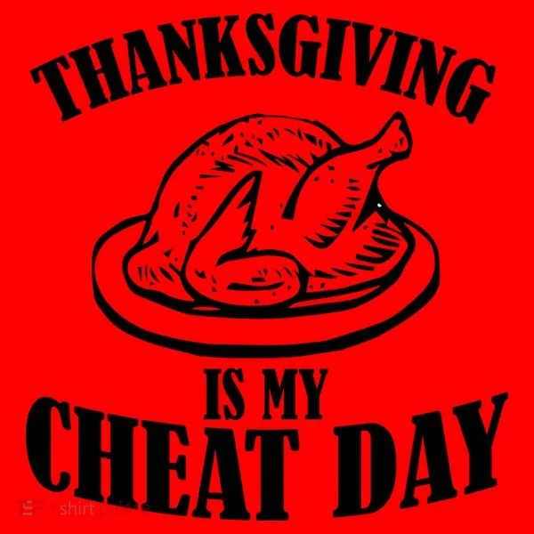 Thanksgiving is My Cheat Day Santa Hat