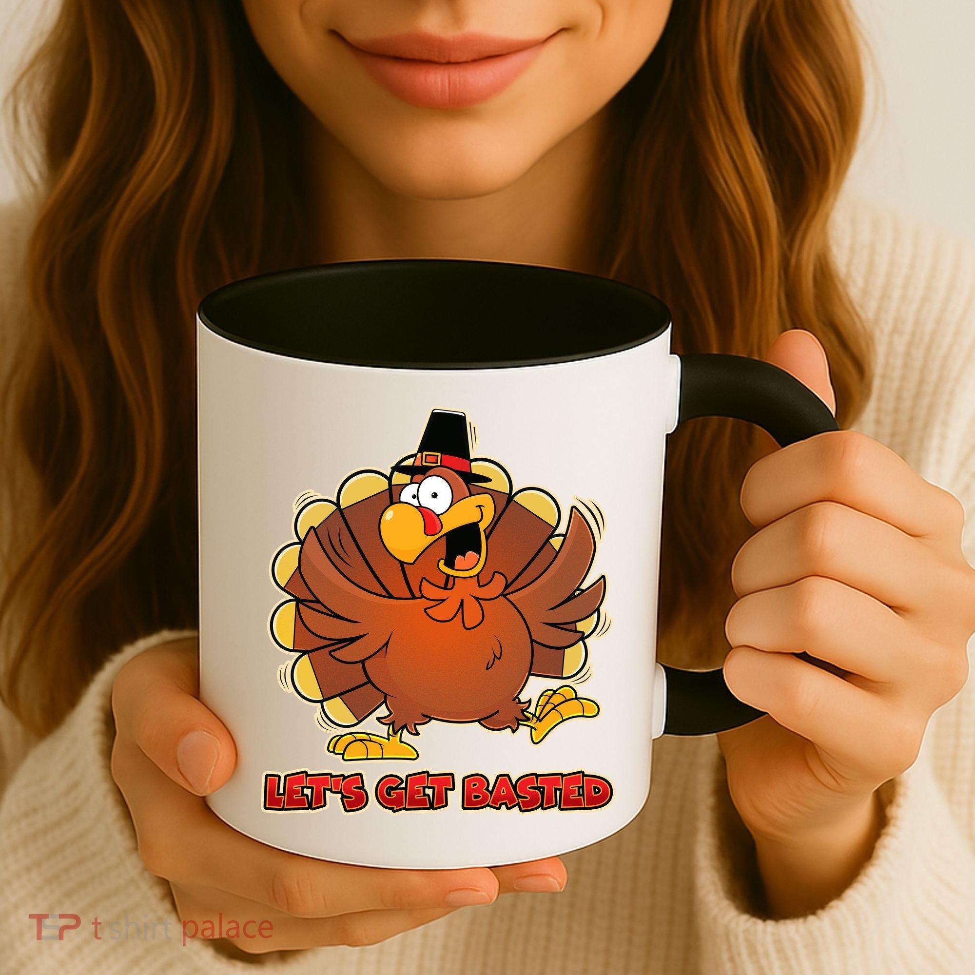 Thanksgiving Let's Get Basted Coffee Mug