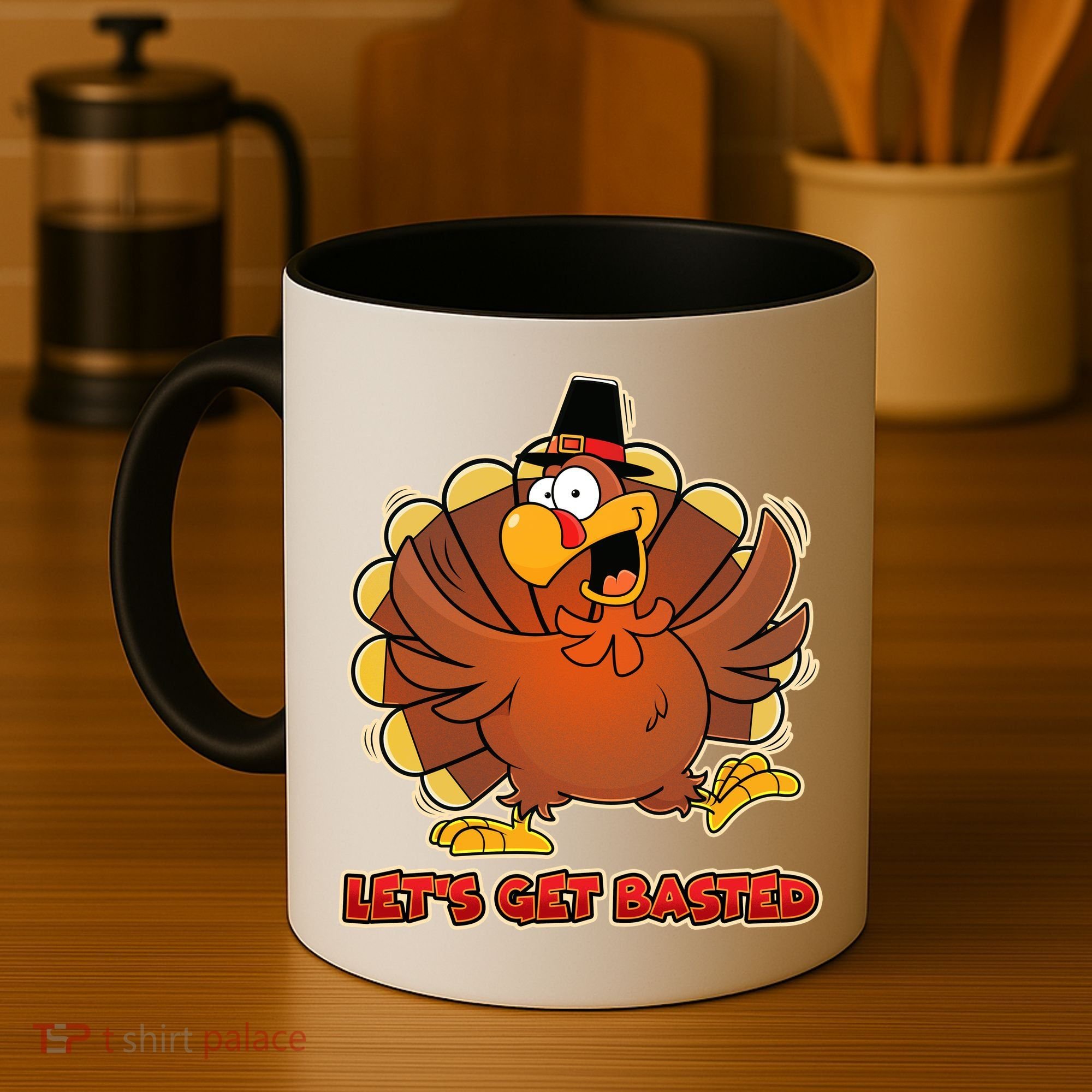 Thanksgiving Let's Get Basted Coffee Mug